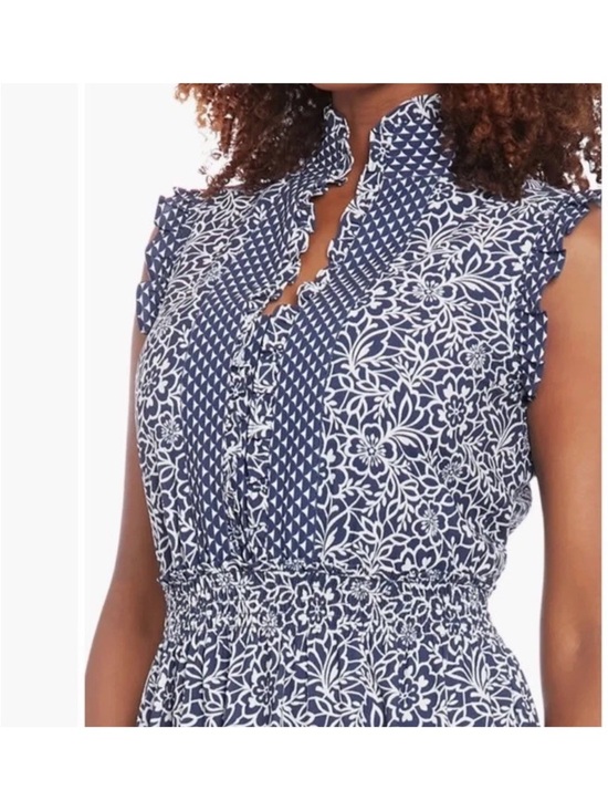 London Times Dresses & Skirts - London Times Navy and White Floral Maxi Dress